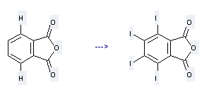 1,3-Isobenzofurandione,4,5,6,7-tetraiodo- can be prepared by Phthalic acid anhydride